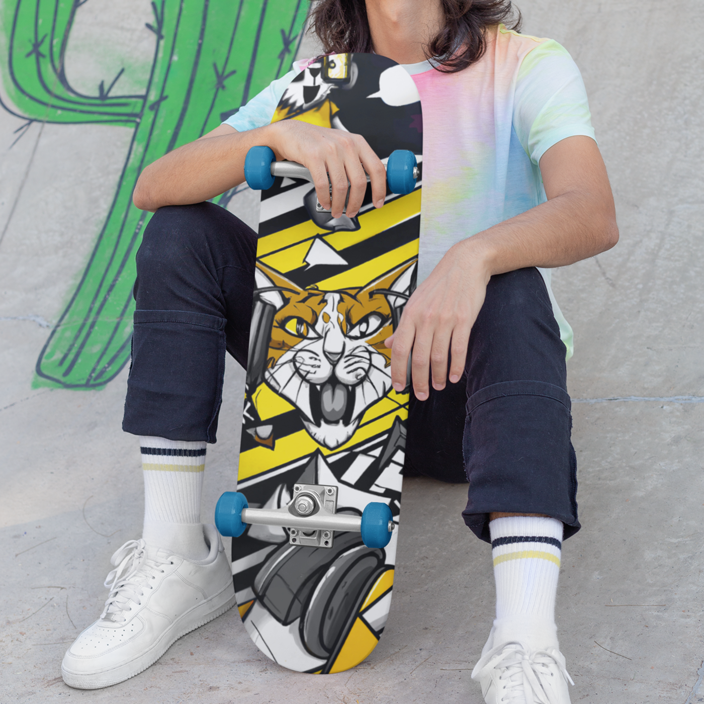 DJ Kitty (v6) Custom Skateboard