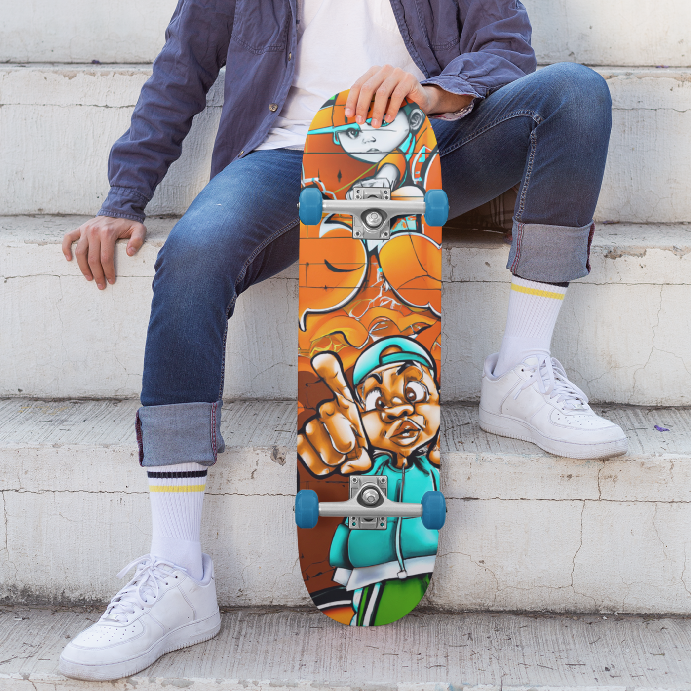 Graffiti on Acid (v5) Custom Skateboard
