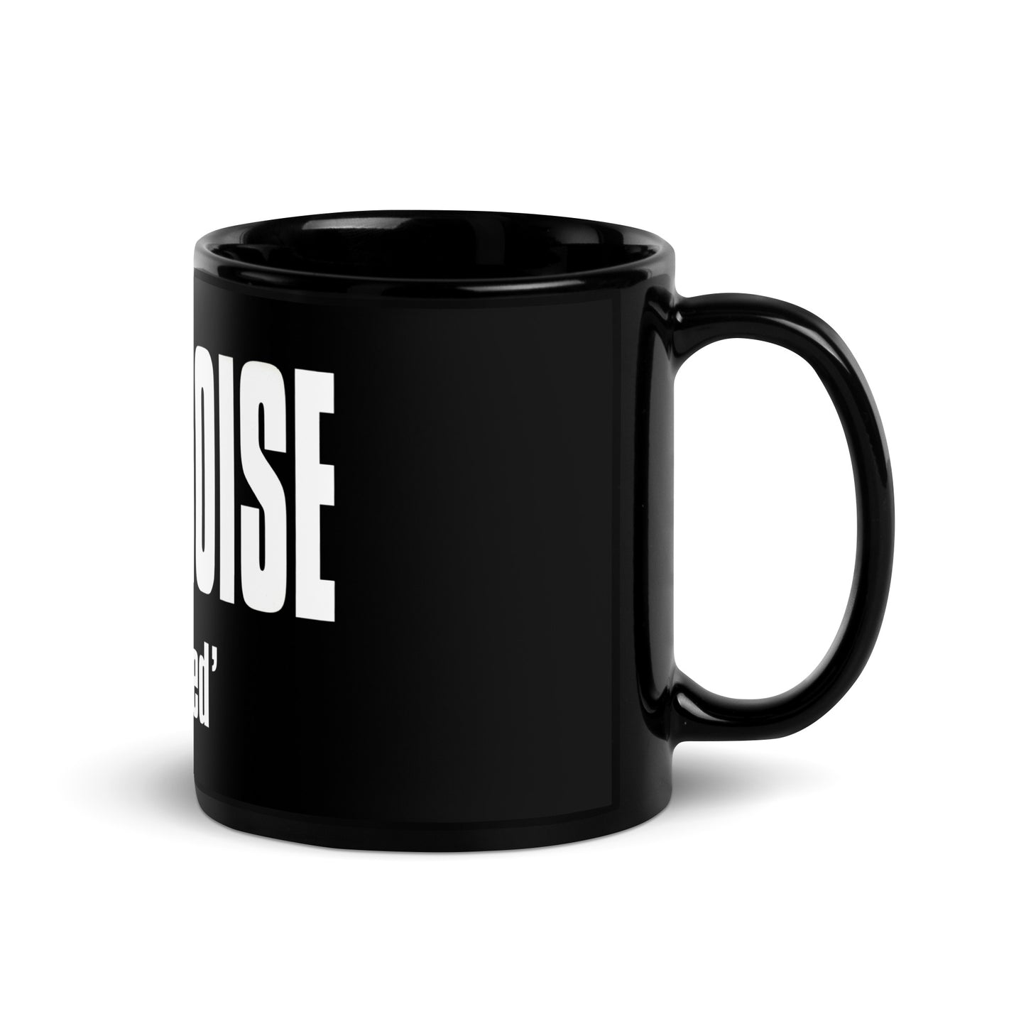 HARDNOISE 'Untitled' Black Glossy Mug