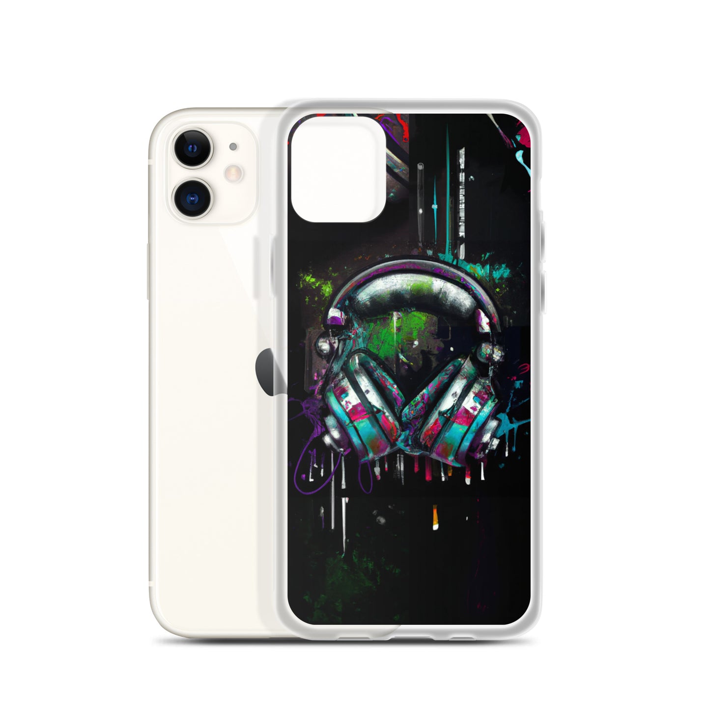 Headphones (v1) Clear Case for iPhone®