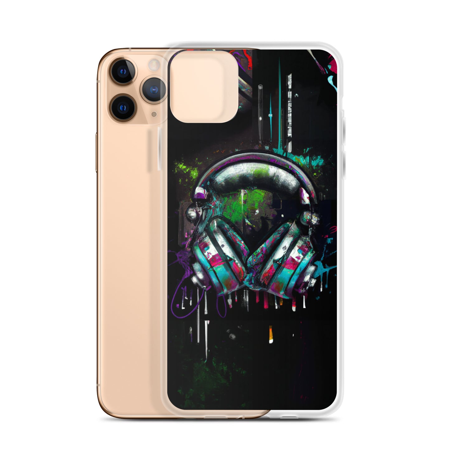 Headphones (v1) Clear Case for iPhone®