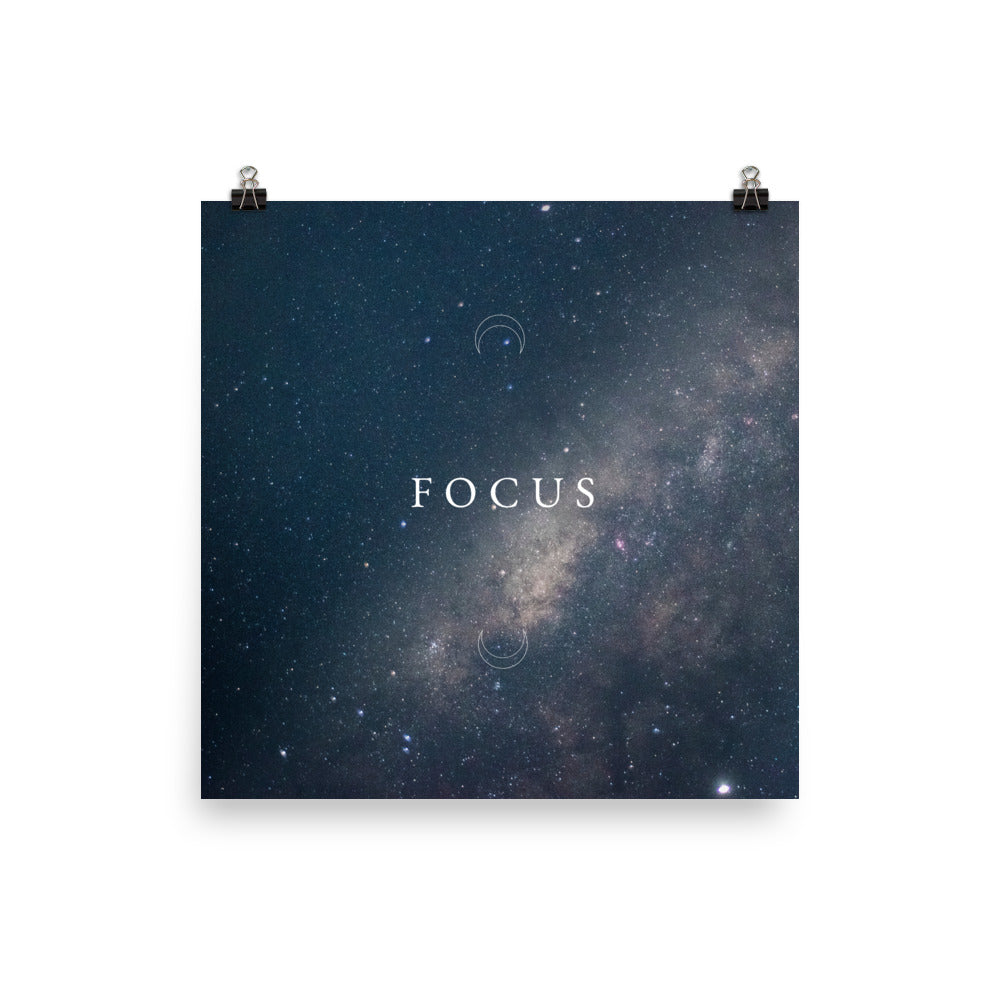Motivational Quote: 'Focus' Poster