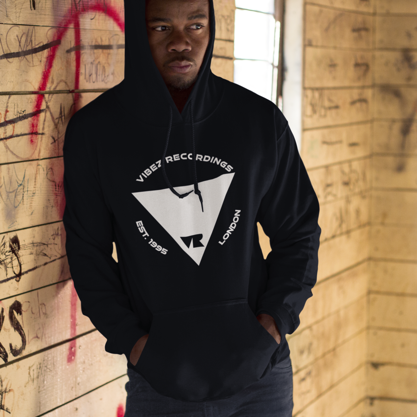 Vibez Recordings (Front Logo) Unisex Hoodie