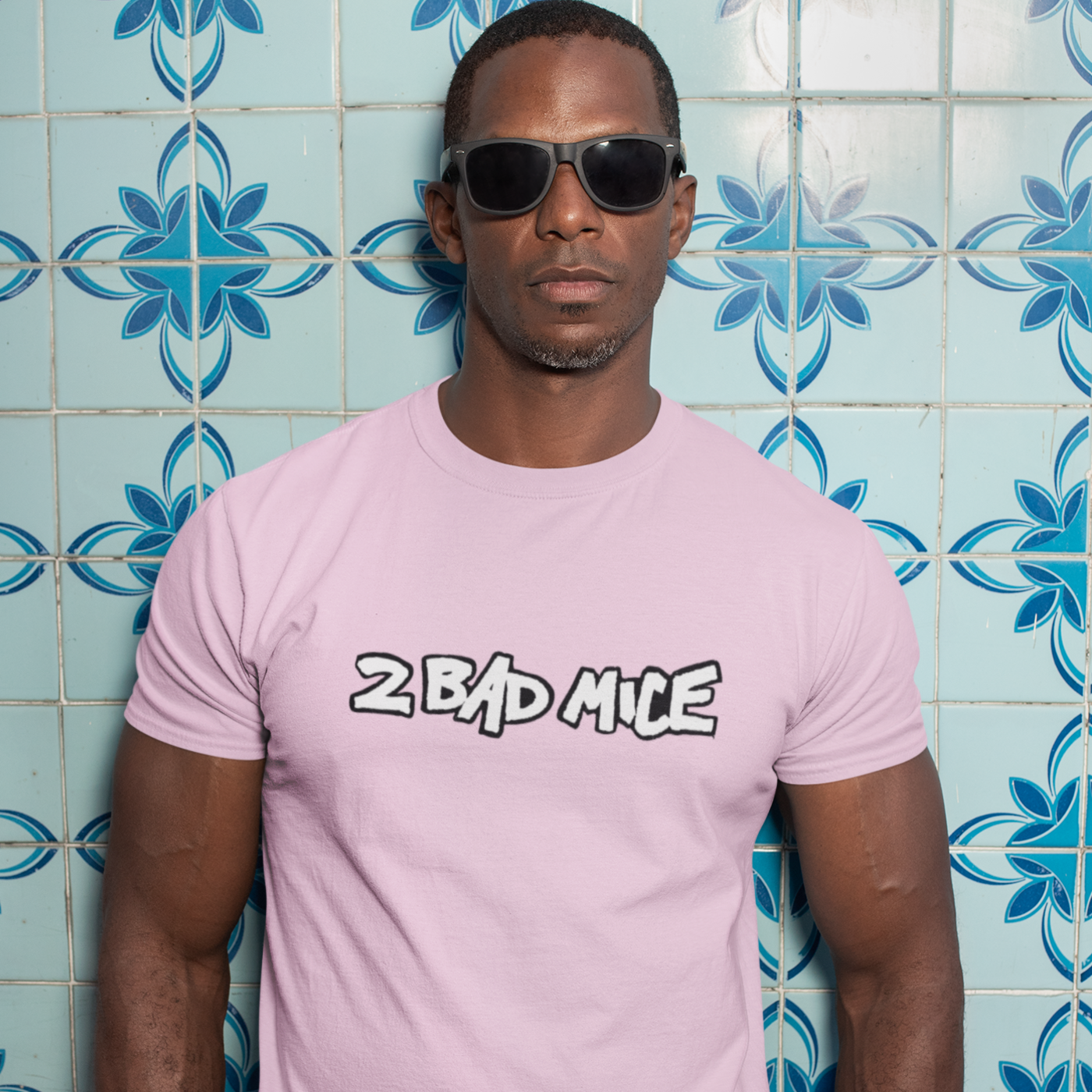 2 Bad Mice (New White Logo v1) Unisex organic cotton t-shirt