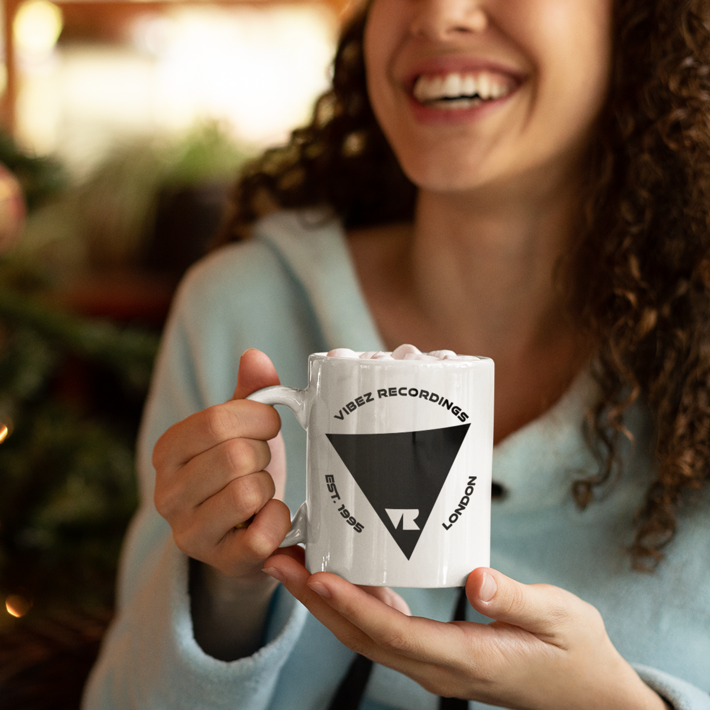 Vibez Recordings White glossy mug