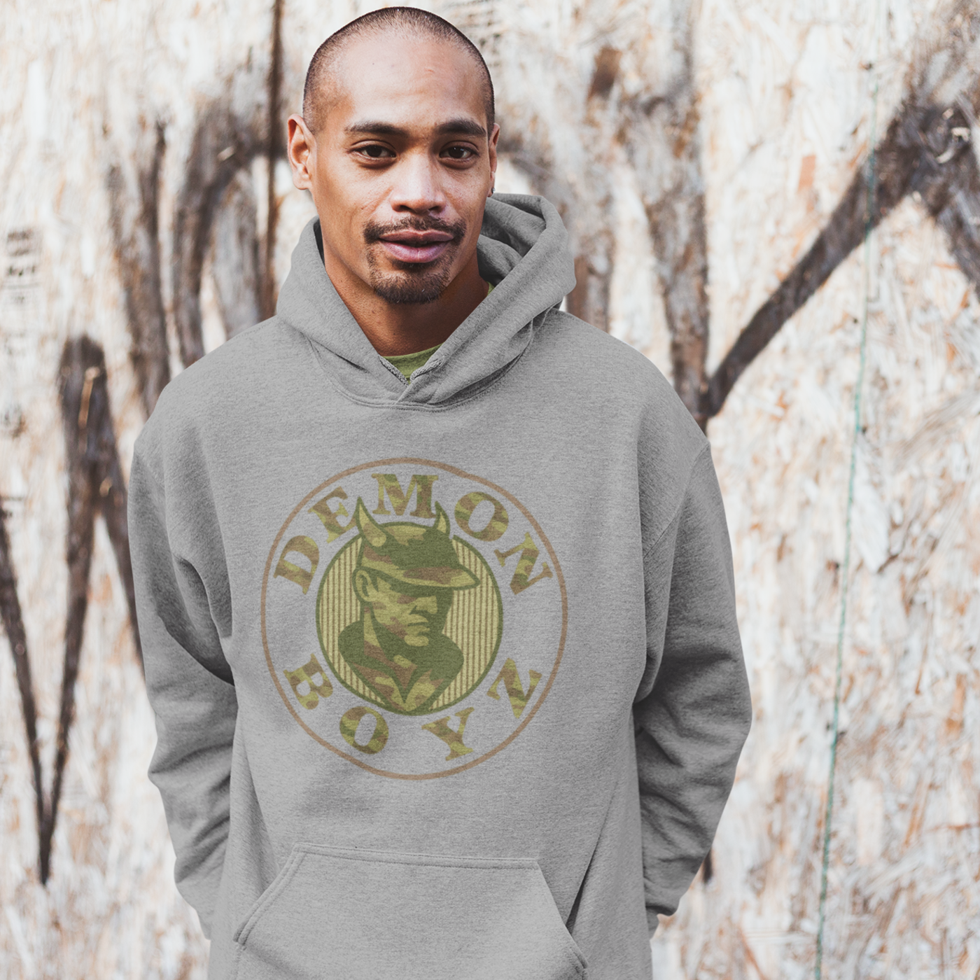 Demon Boyz (Camo) Logo Unisex Hoodie