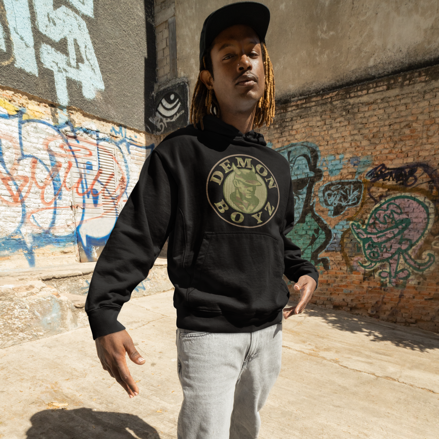 Demon Boyz (Camo) Logo Unisex Hoodie