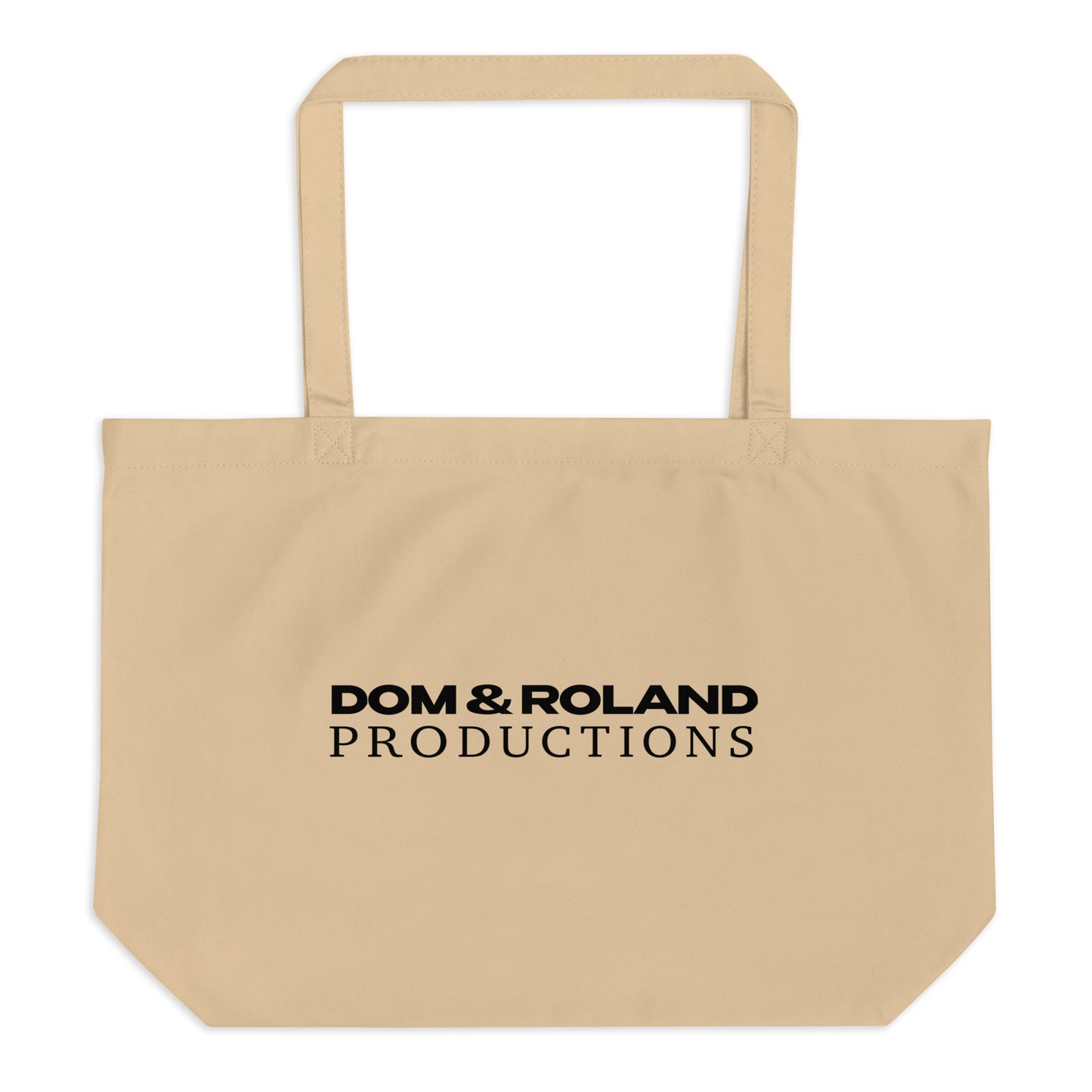 Dom and Roland Productions (Black Logo v1) organic tote bag