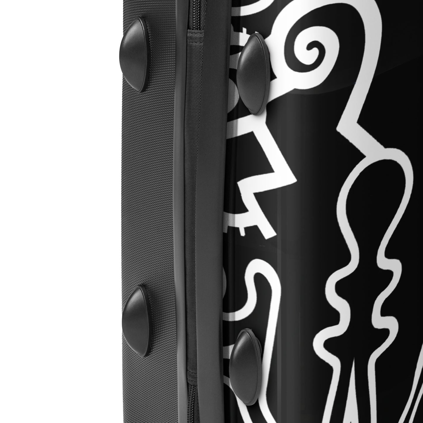 B/W Rave Days Hard-shell suitcase