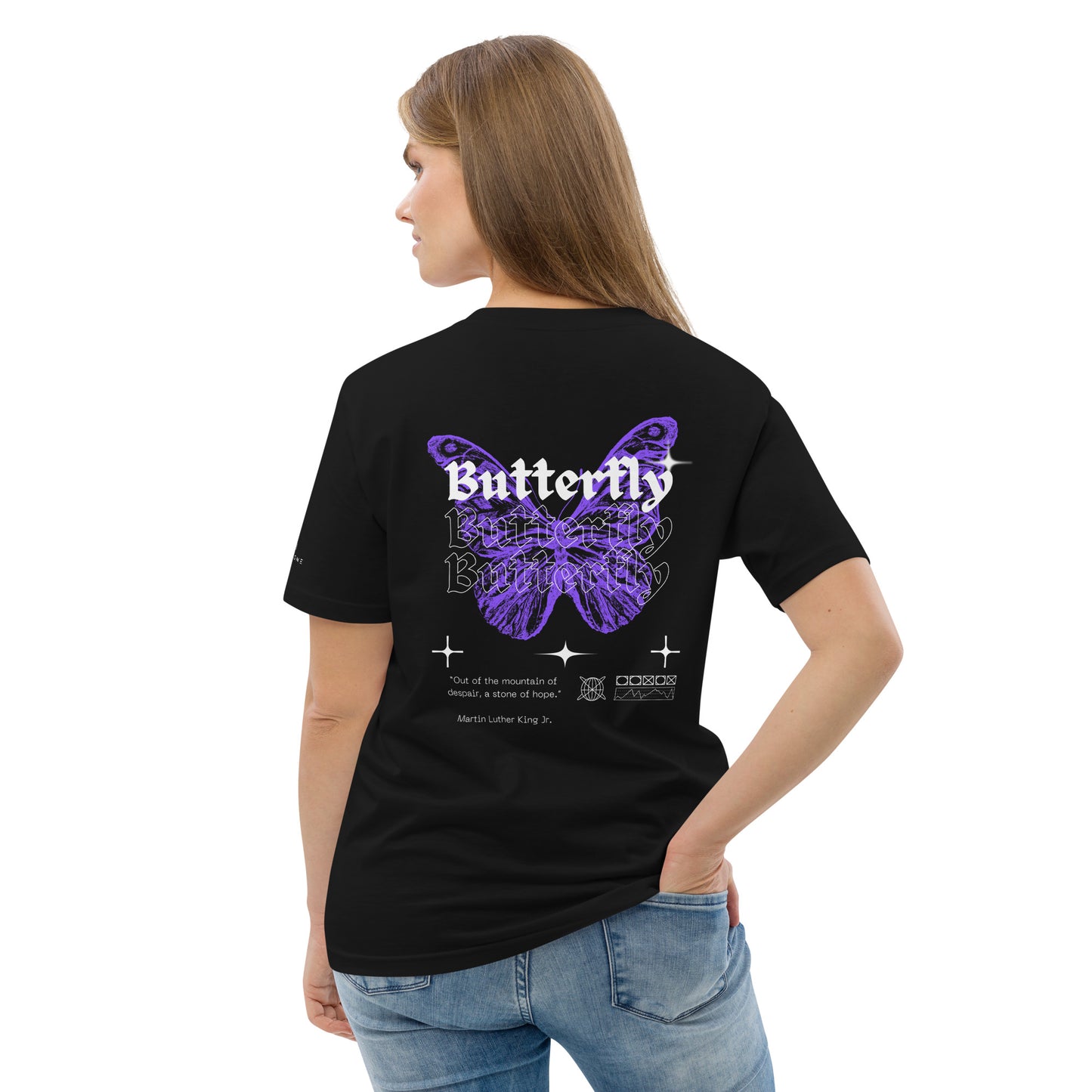 Butterfly (v1) Unisex organic cotton t-shirt