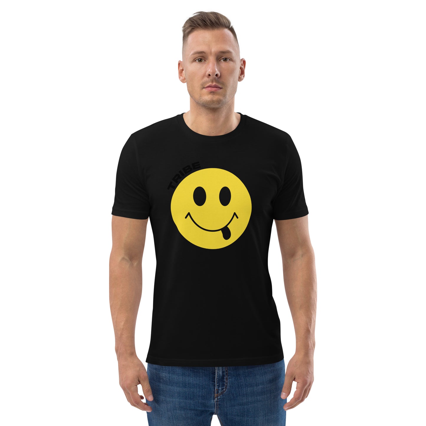 Smiley Tribe (v2) Unisex organic cotton t-shirt