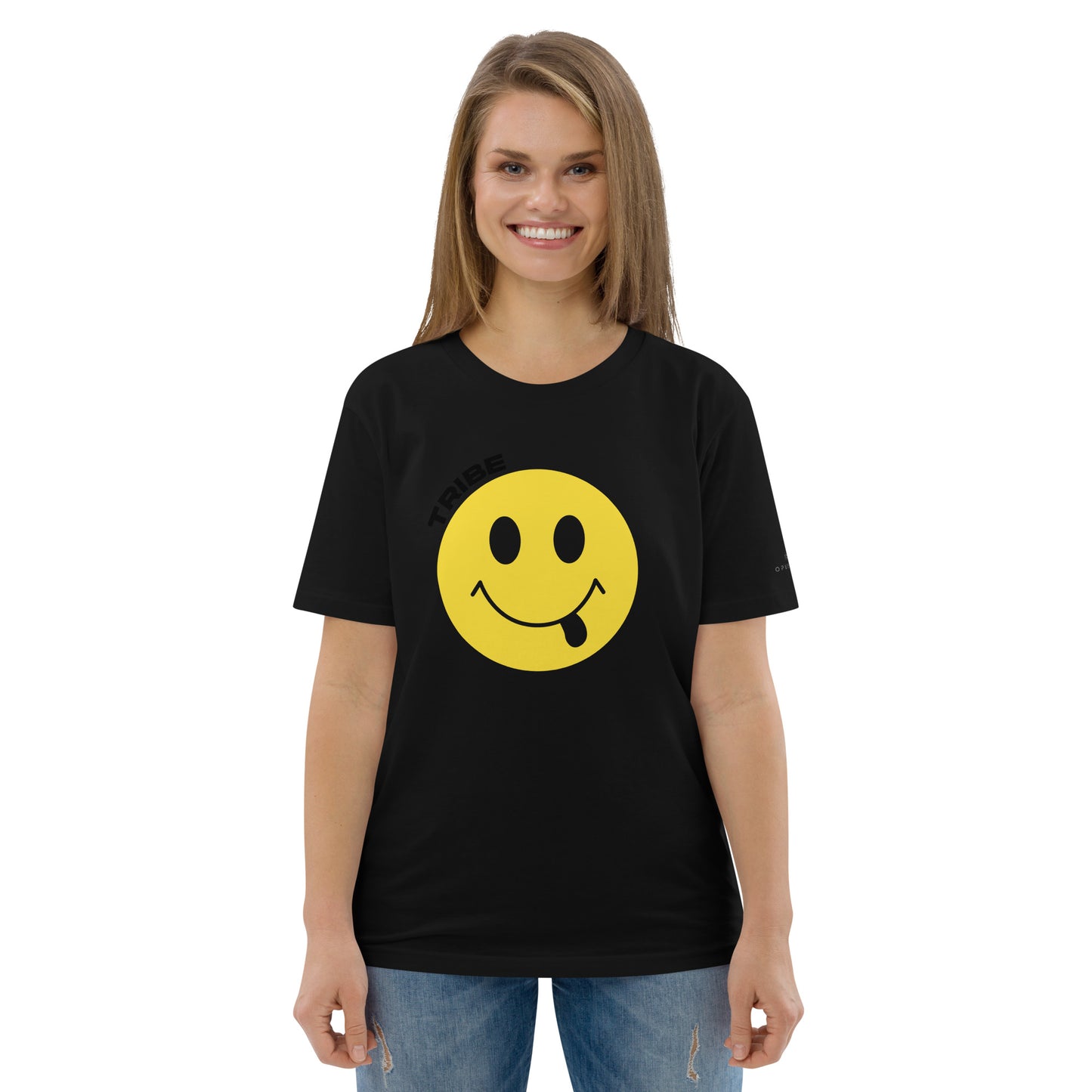 Smiley Tribe (v2) Unisex organic cotton t-shirt