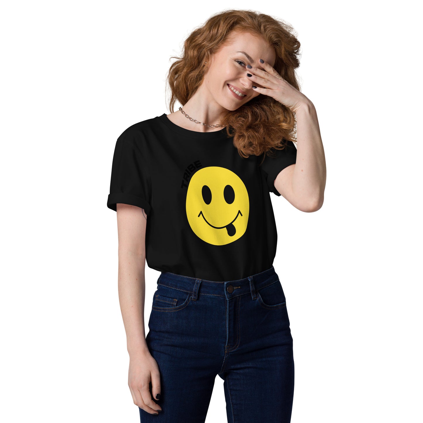 Smiley Tribe (v2) Unisex organic cotton t-shirt