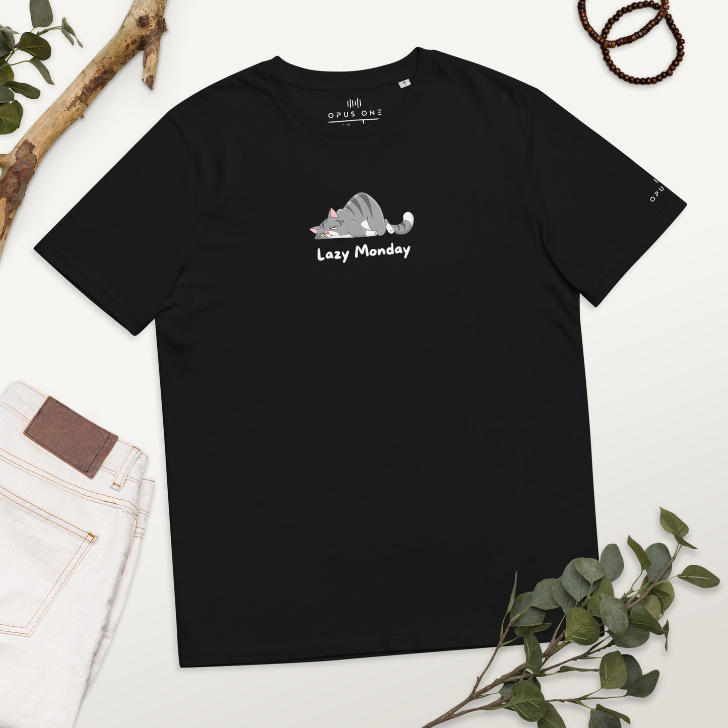 Lazy Monday (v1) Unisex organic cotton t-shirt