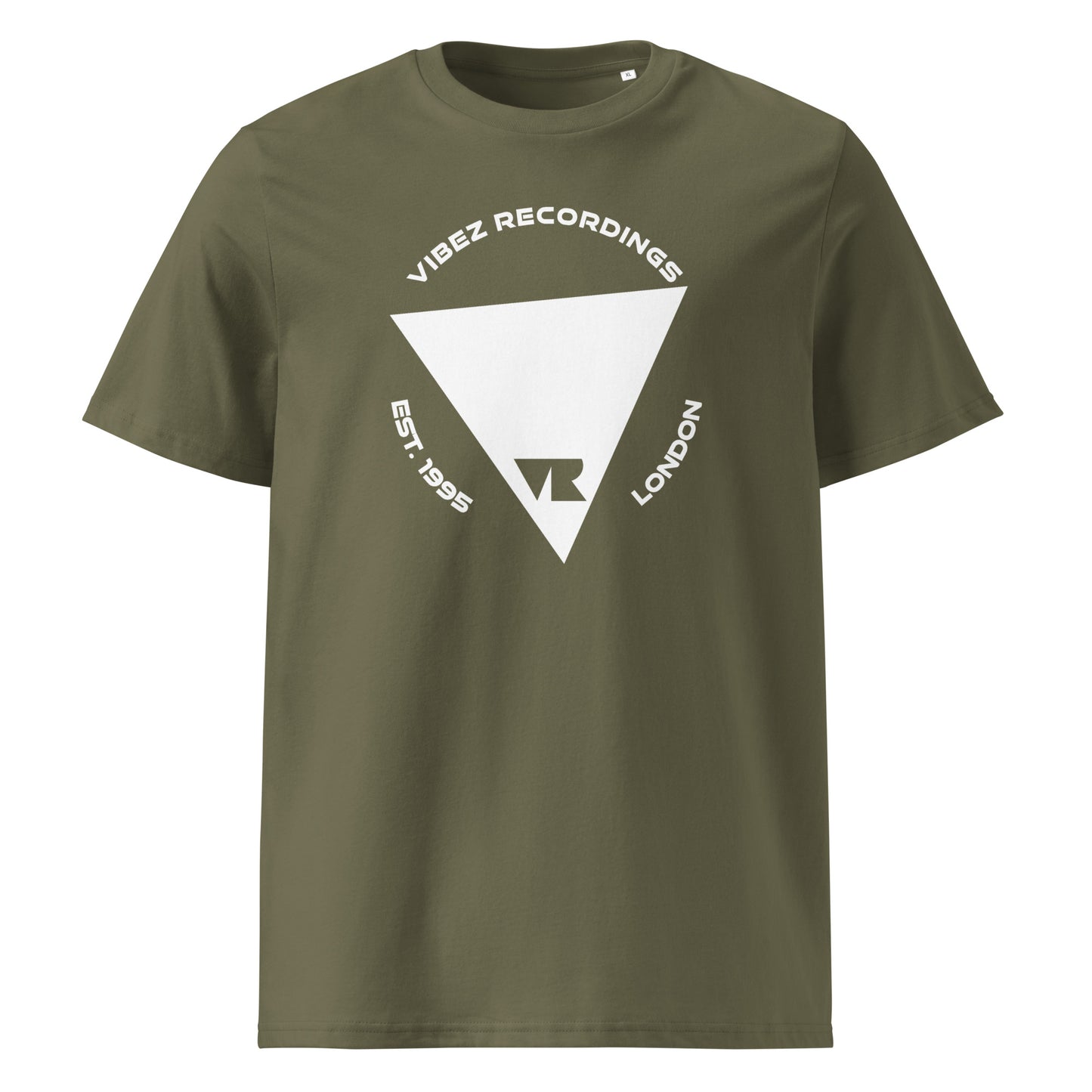 Vibez Recordings (New White Logo v1) Unisex organic cotton t-shirt