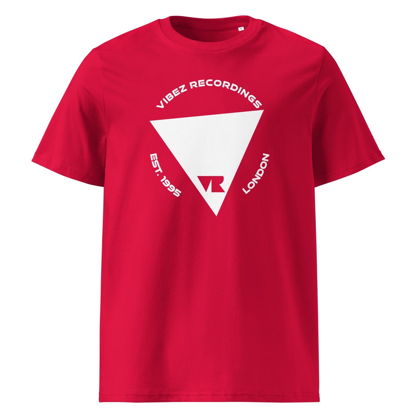 Vibez Recordings (New White Logo v1) Unisex organic cotton t-shirt