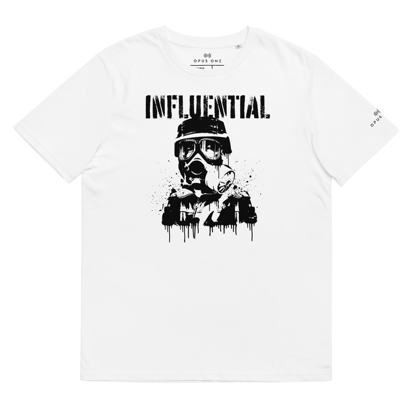 Influential Man (v1) Unisex organic cotton t-shirt (White / Green)