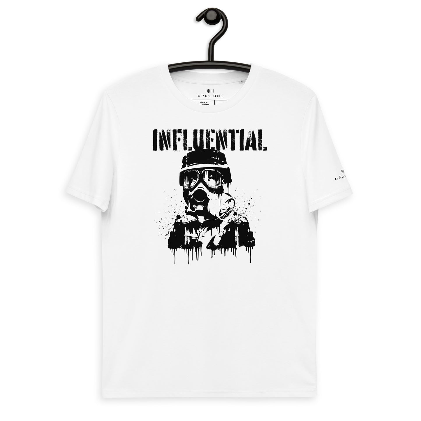 Influential Man (v1) Unisex organic cotton t-shirt (White / Green)