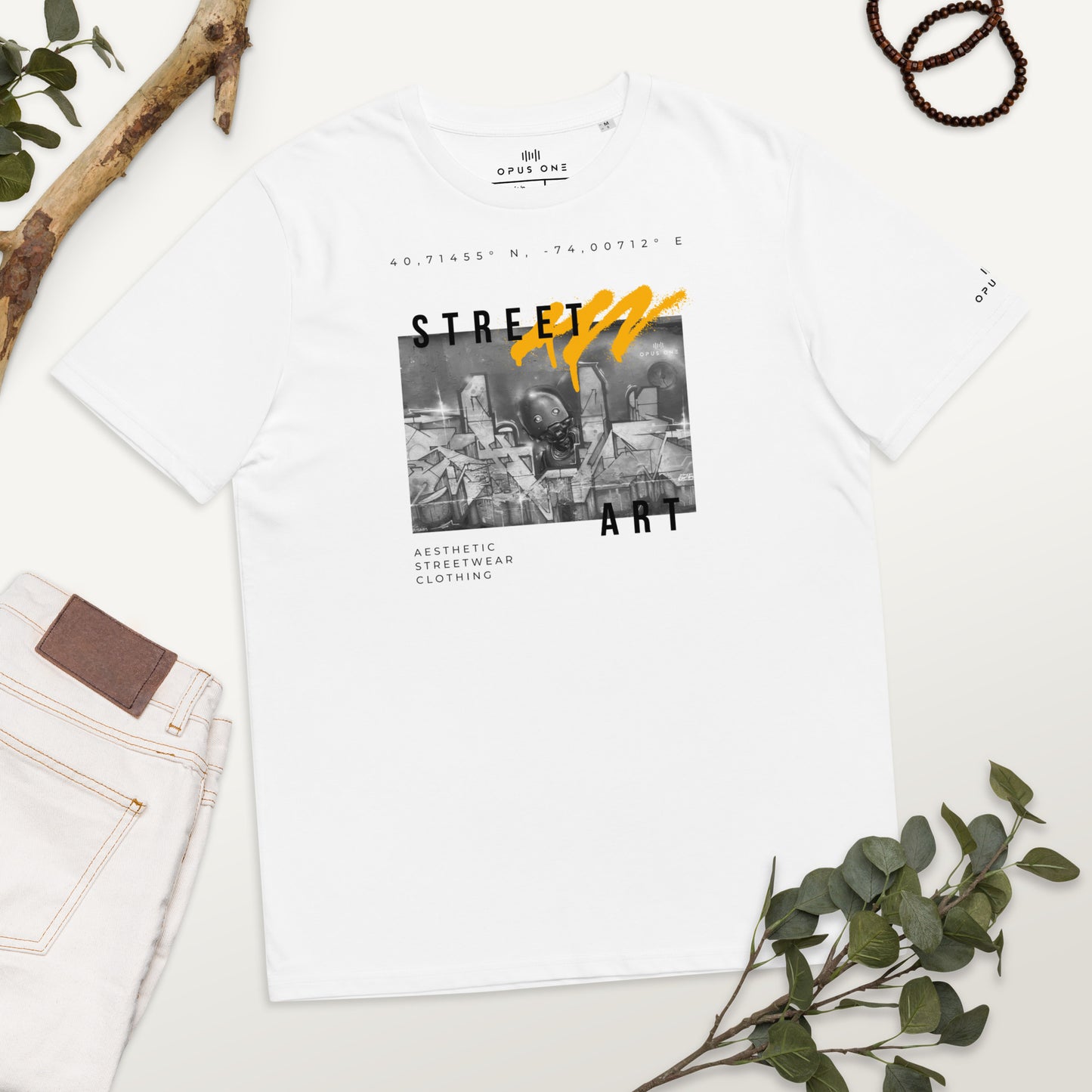 Street Art (v1) Unisex organic cotton t-shirt