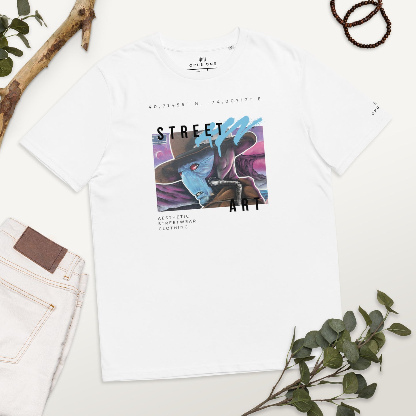 Street Art (Cad Bane) Unisex organic cotton t-shirt