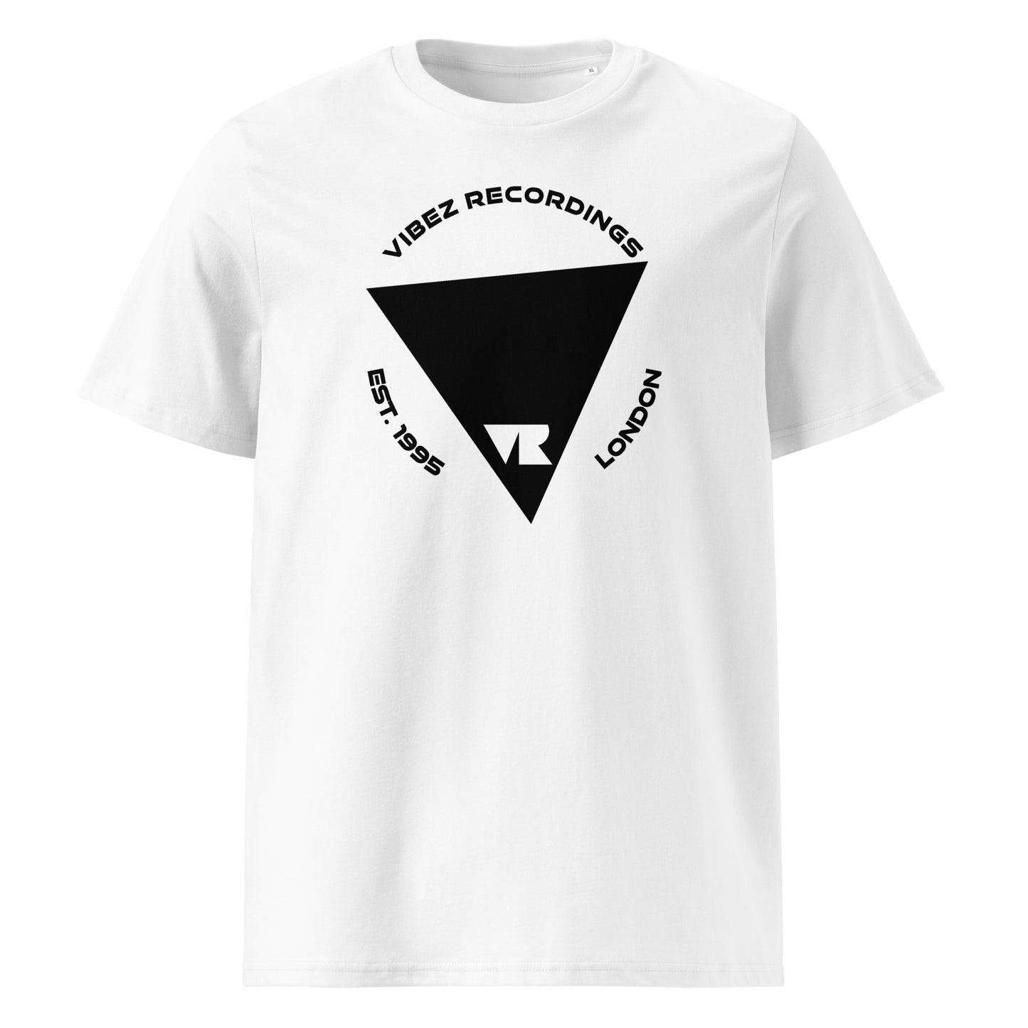 Vibez Recordings (New Black Logo v1) Unisex organic cotton t-shirt