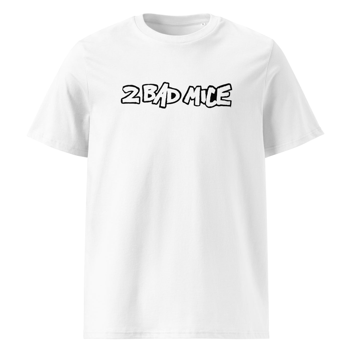2 Bad Mice (New White Logo v1) Unisex organic cotton t-shirt