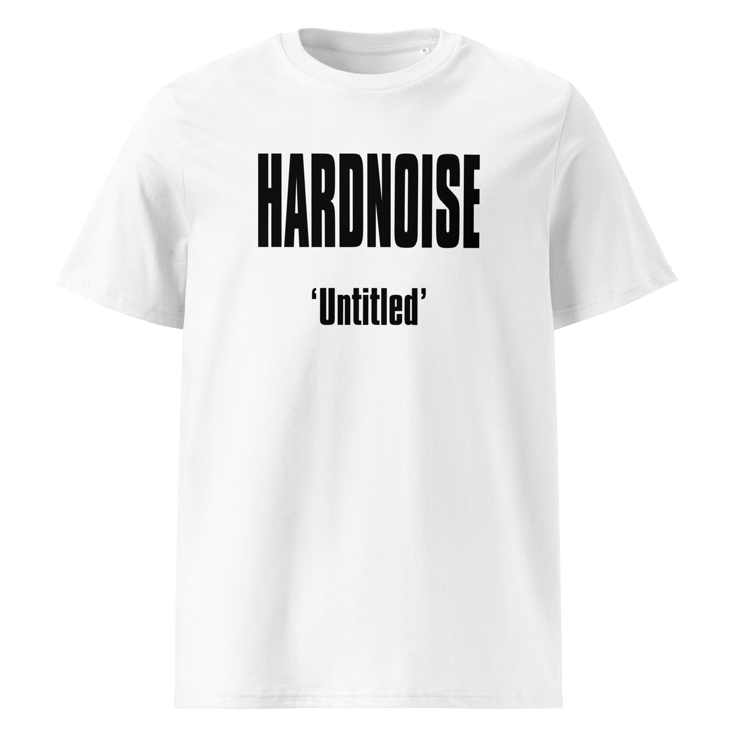 (LIMITED EDITION) HARDNOISE 'Untitled' Unisex organic cotton t-shirt (White)
