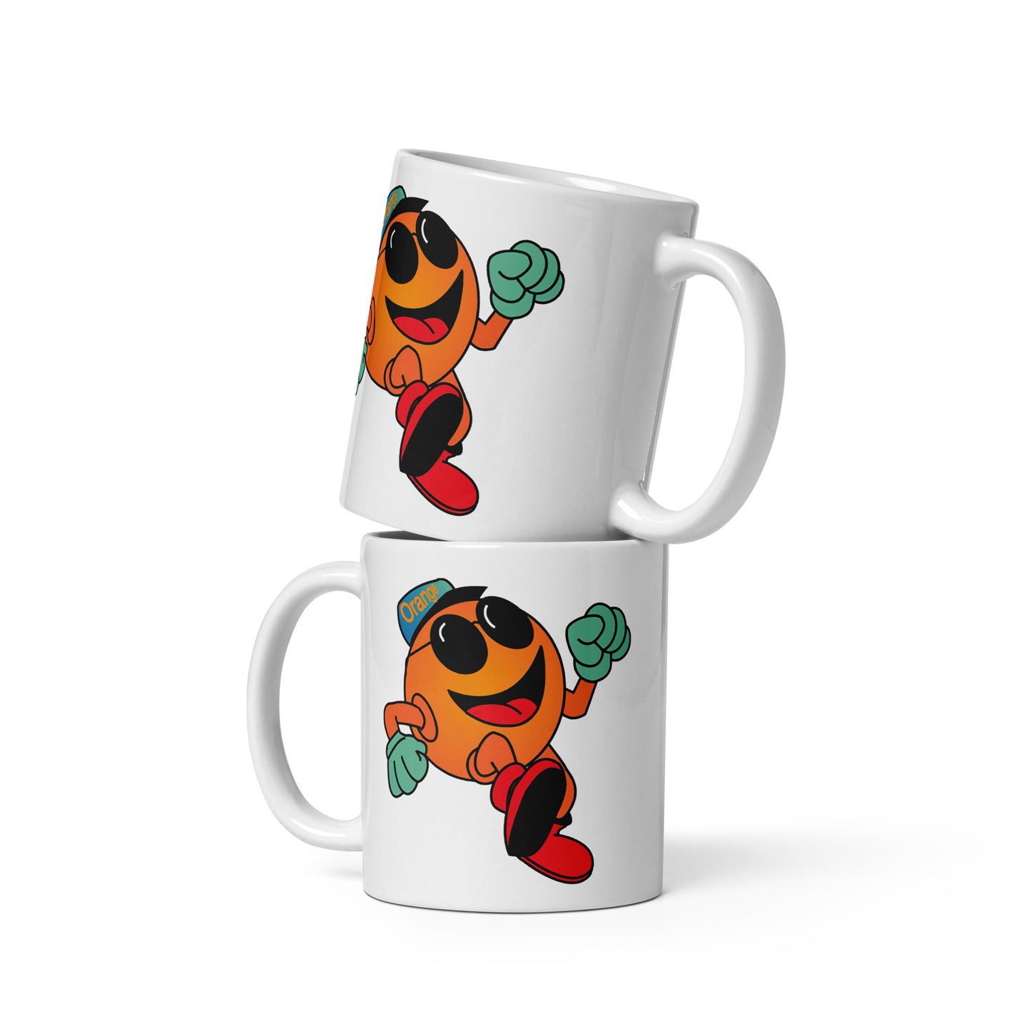 OG Orange Man White glossy mug