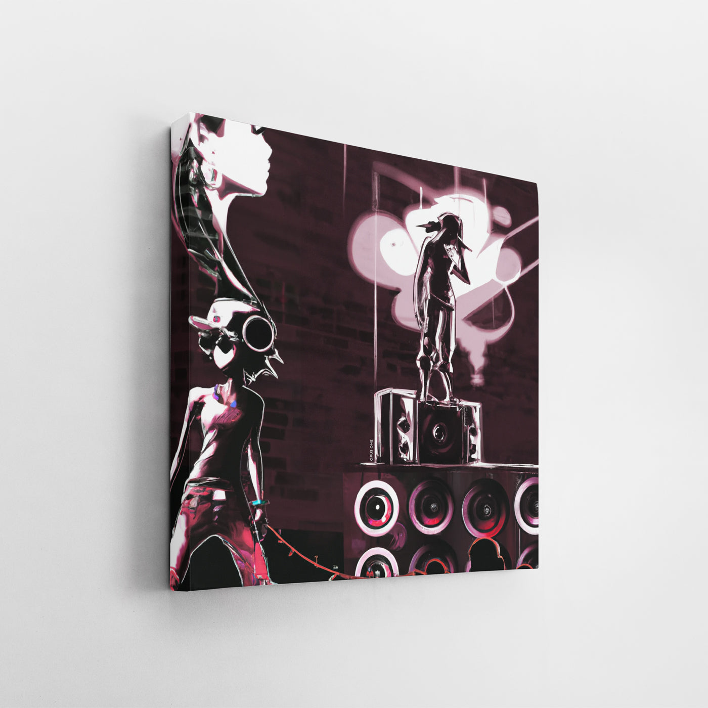 Girl on Speaker (v1) CANVAS