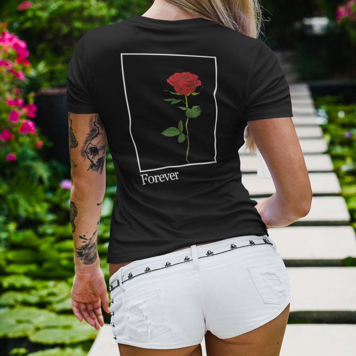 Ltd (Forever v1) Unisex organic cotton t-shirt (White Text)
