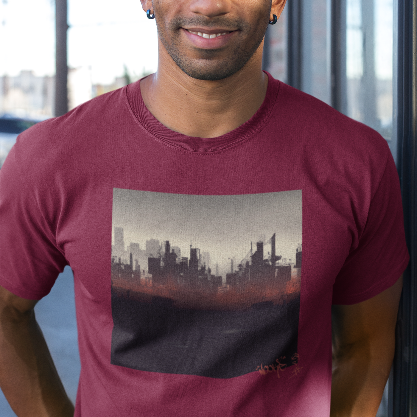 Signature Series (Nookie v6) Unisex organic cotton t-shirt MAIN FRONT PRINT