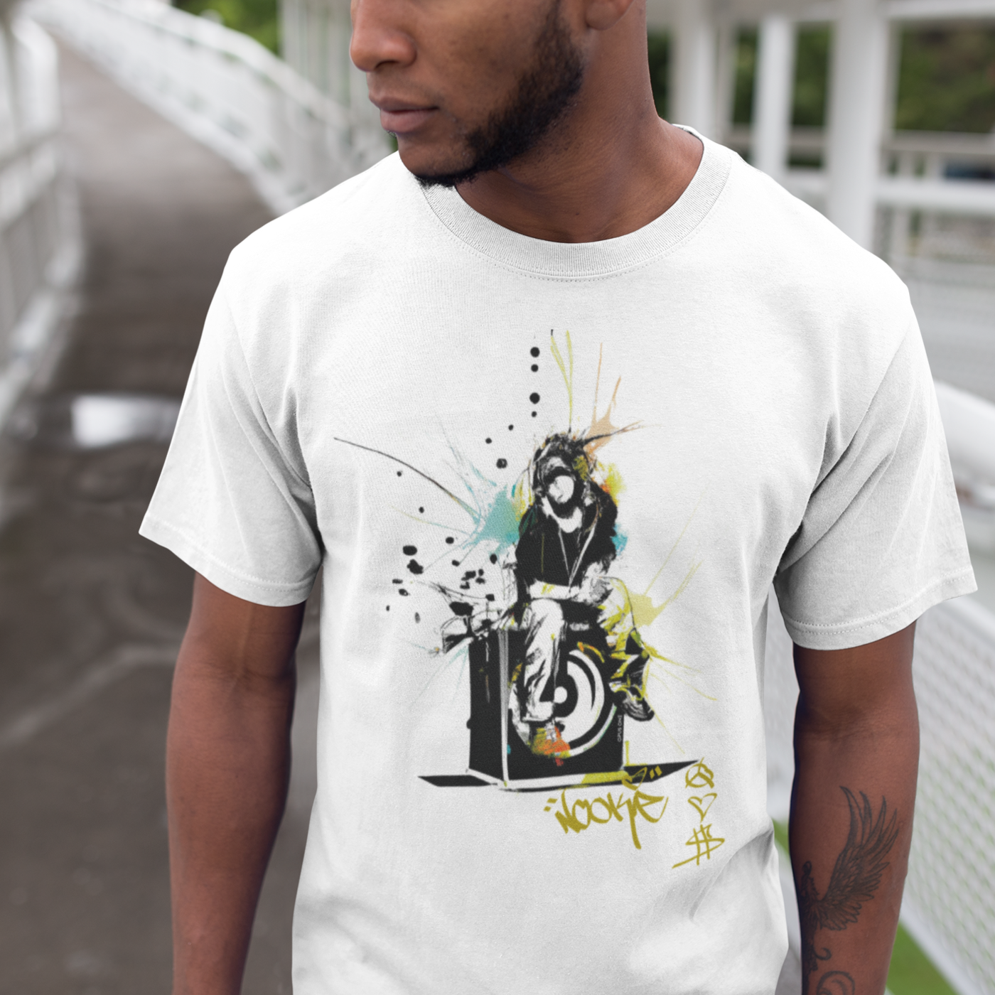 Signature Series (Nookie v1) Unisex organic cotton t-shirt MAIN FRONT PRINT