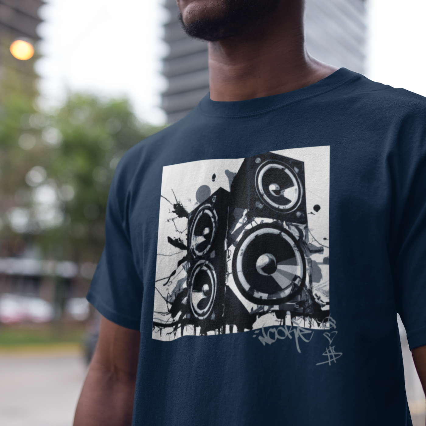 Signature Series (Nookie v2) Unisex organic cotton t-shirt MAIN FRONT PRINT