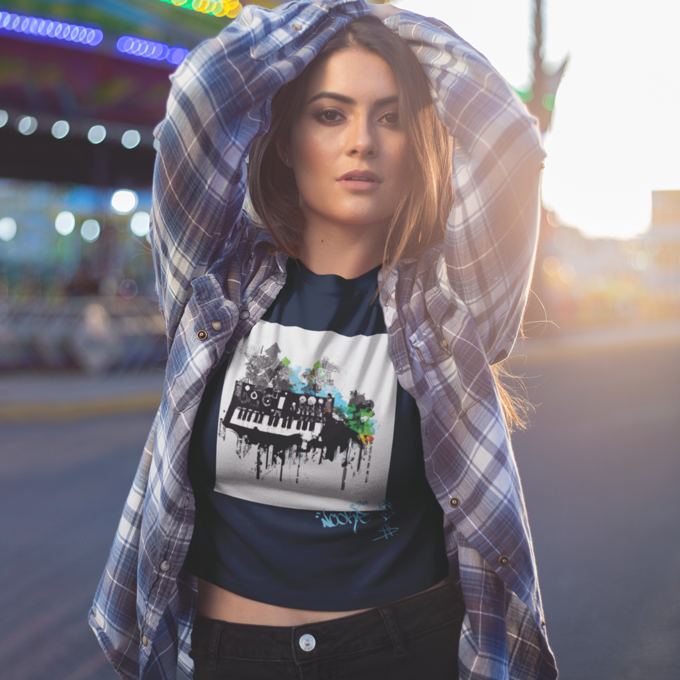 Signature Series (Nookie v3) Unisex organic cotton t-shirt MAIN FRONT PRINT