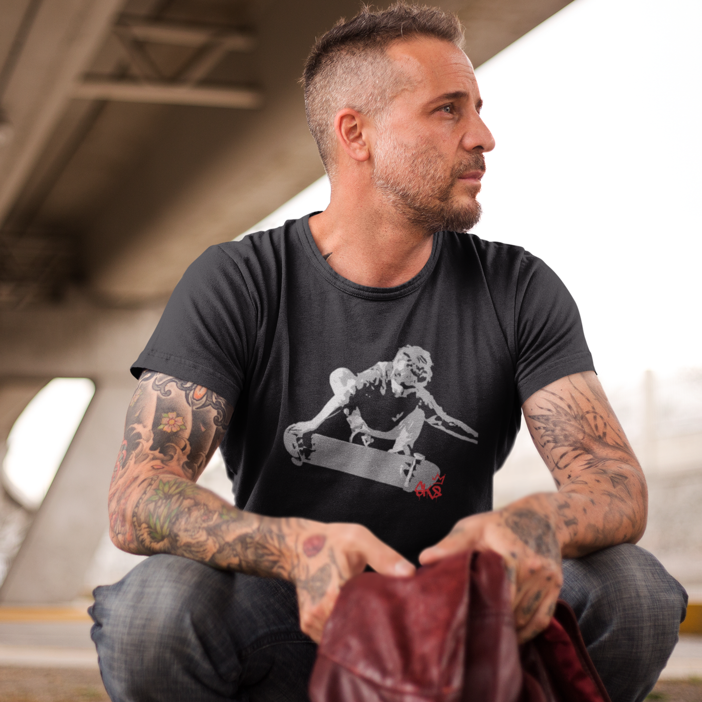 SK8 (v3) Unisex organic cotton t-shirt