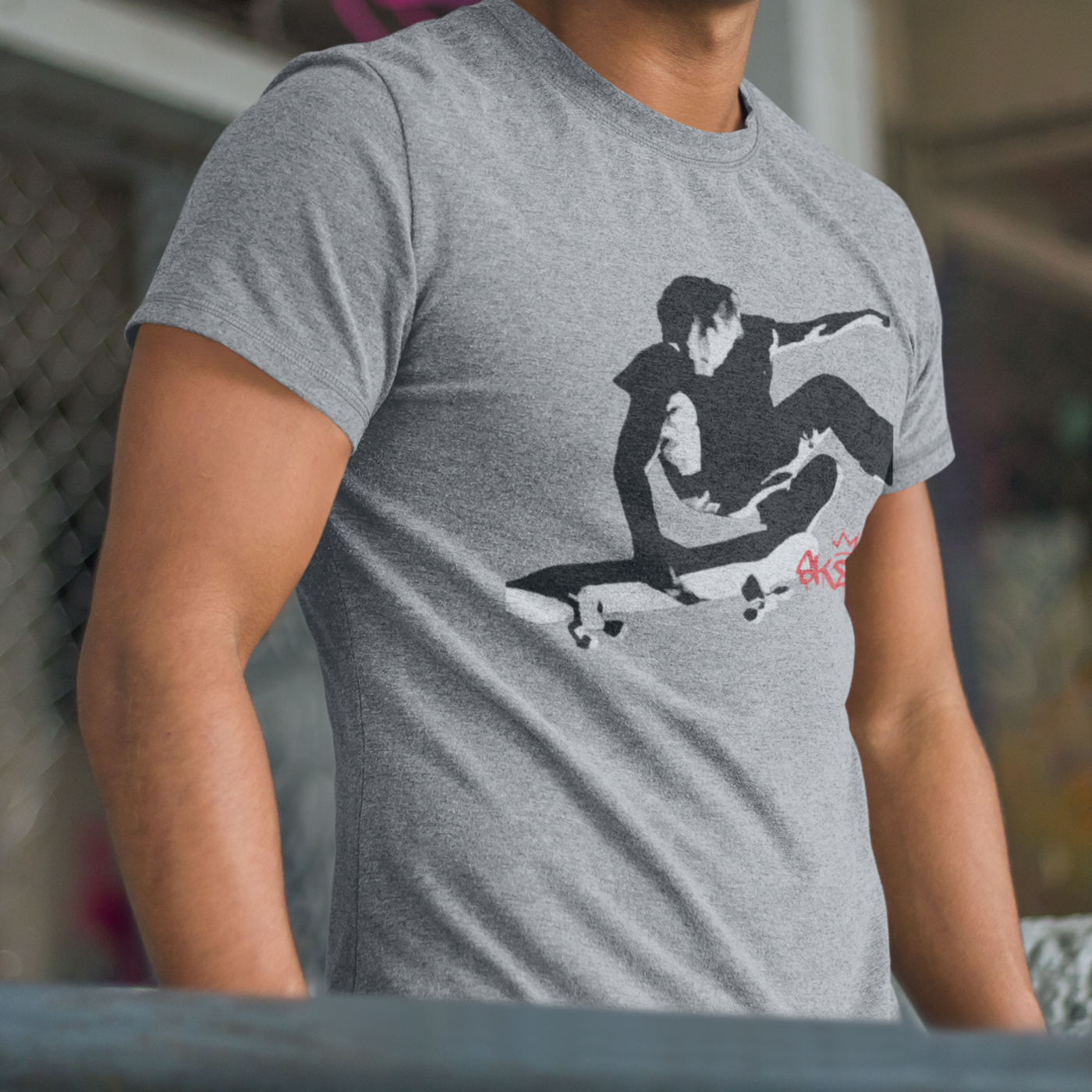 SK8 (v4) Unisex organic cotton t-shirt