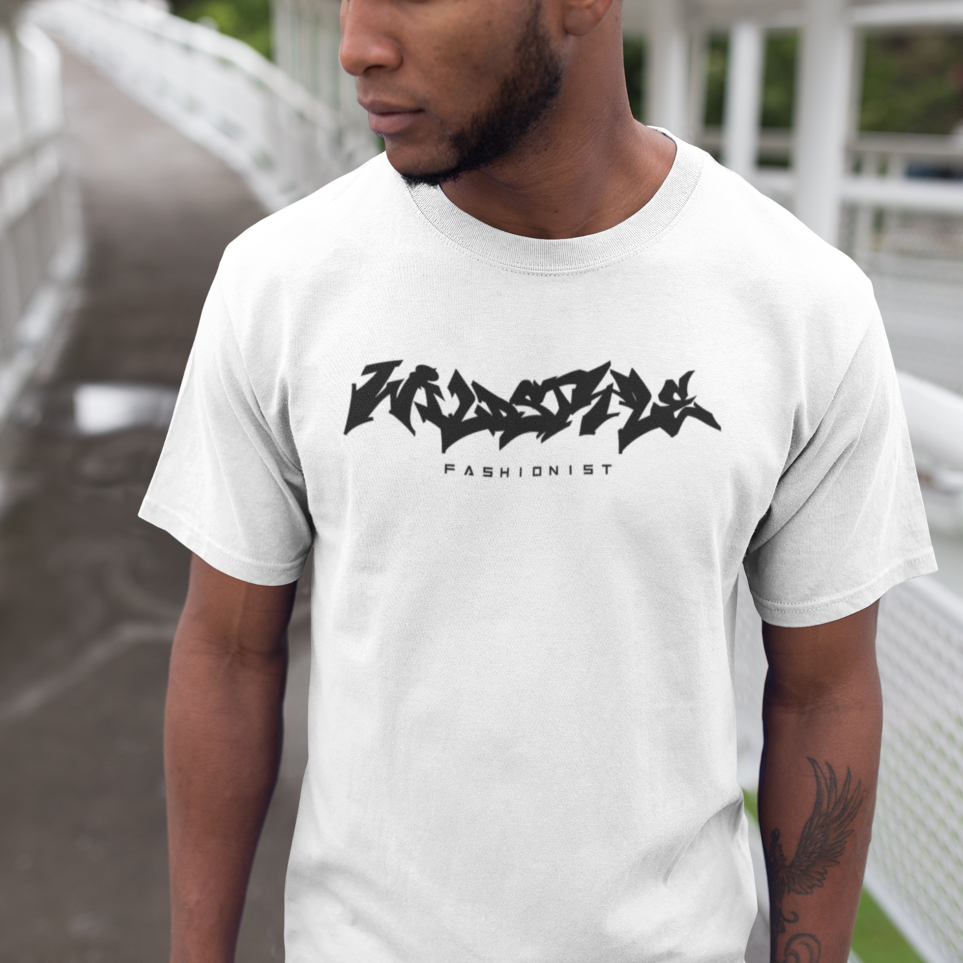 WSF (v6) Unisex organic cotton t-shirt (Black Text)