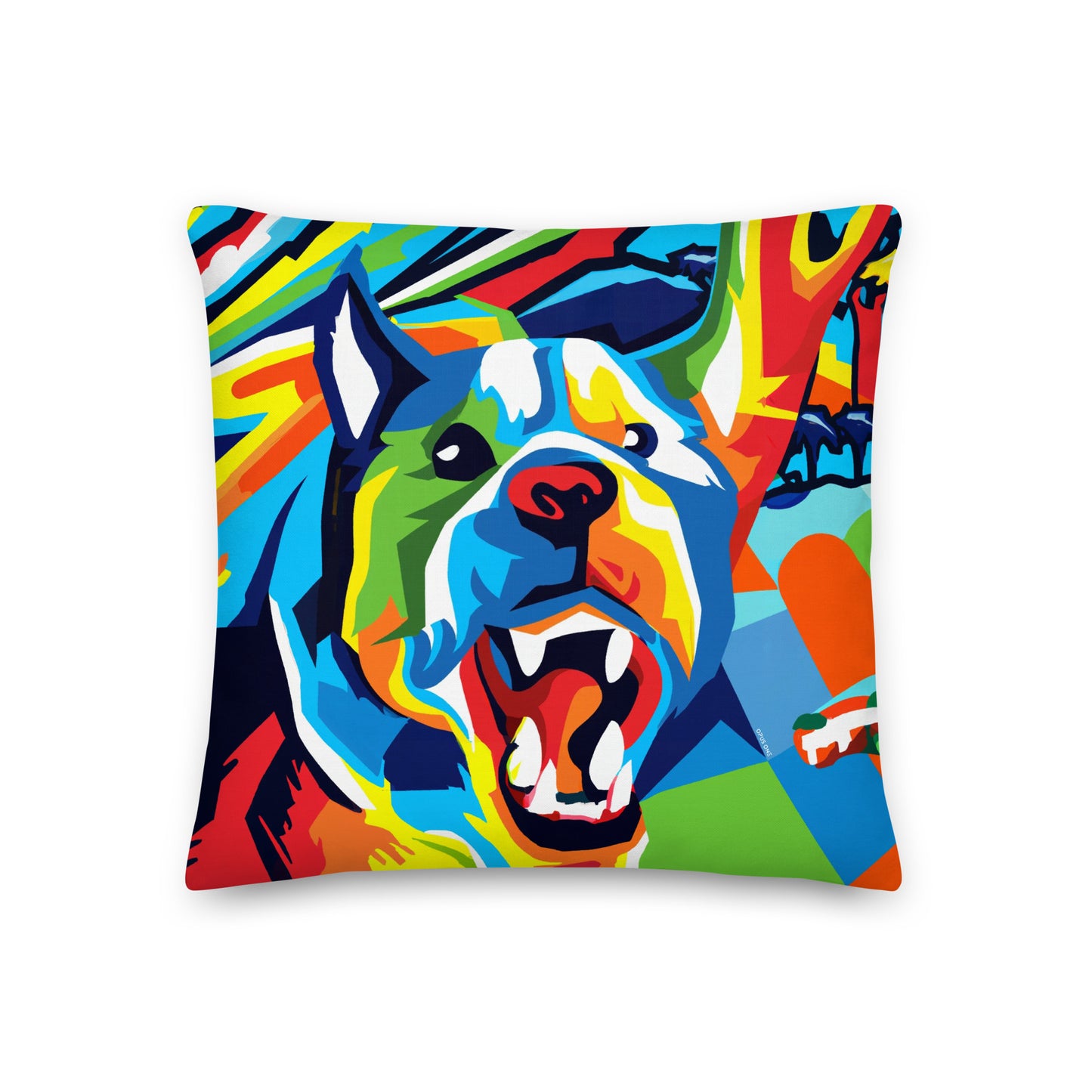 Angry Dog (v2) Premium Pillow