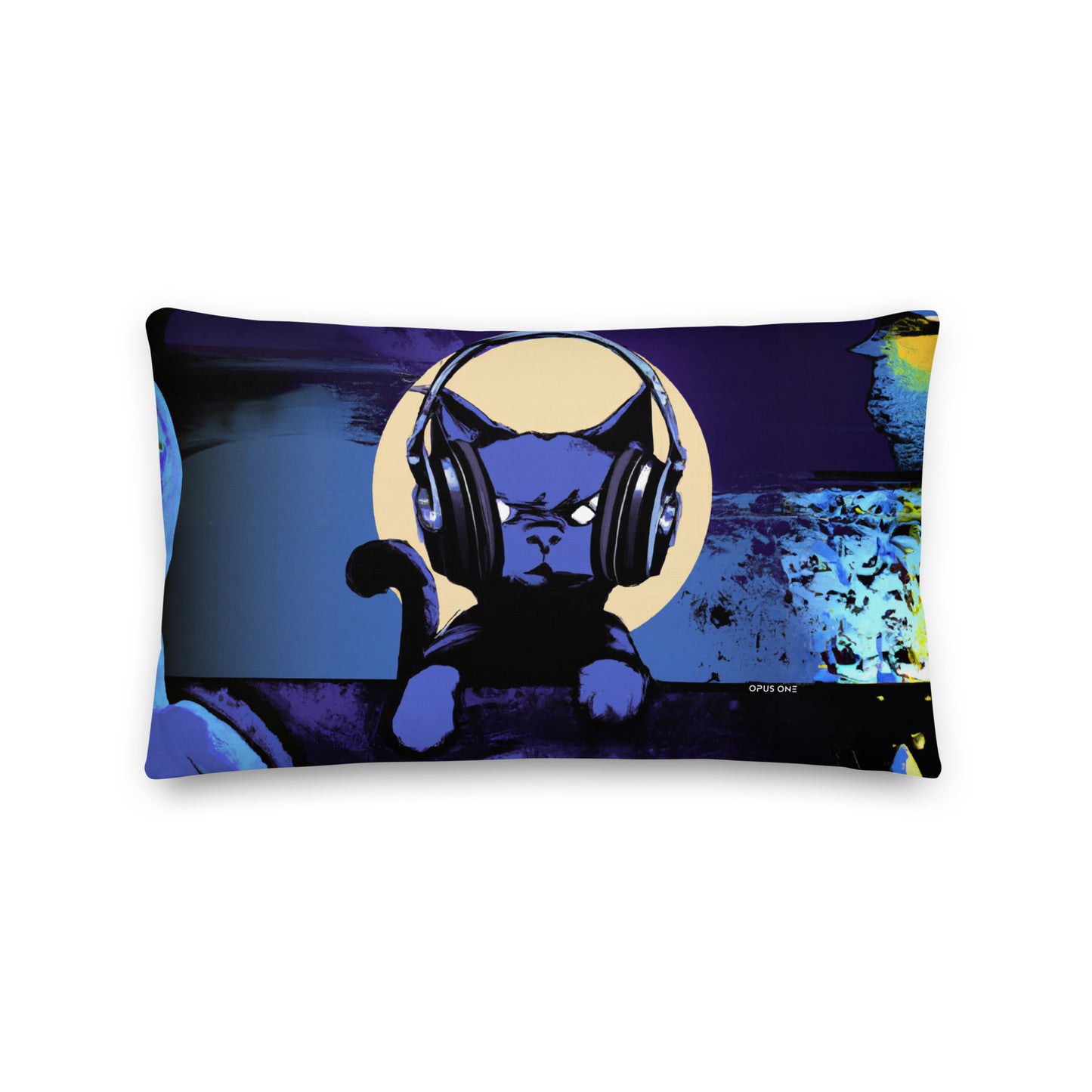 DJ Kitty (v5) Premium Pillow