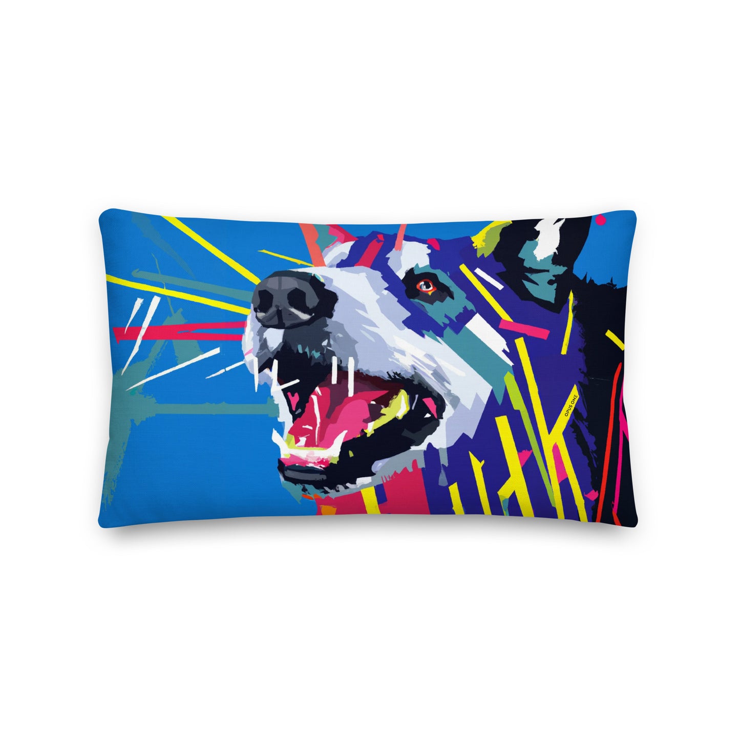 Angry Dog (v3) Premium Pillow