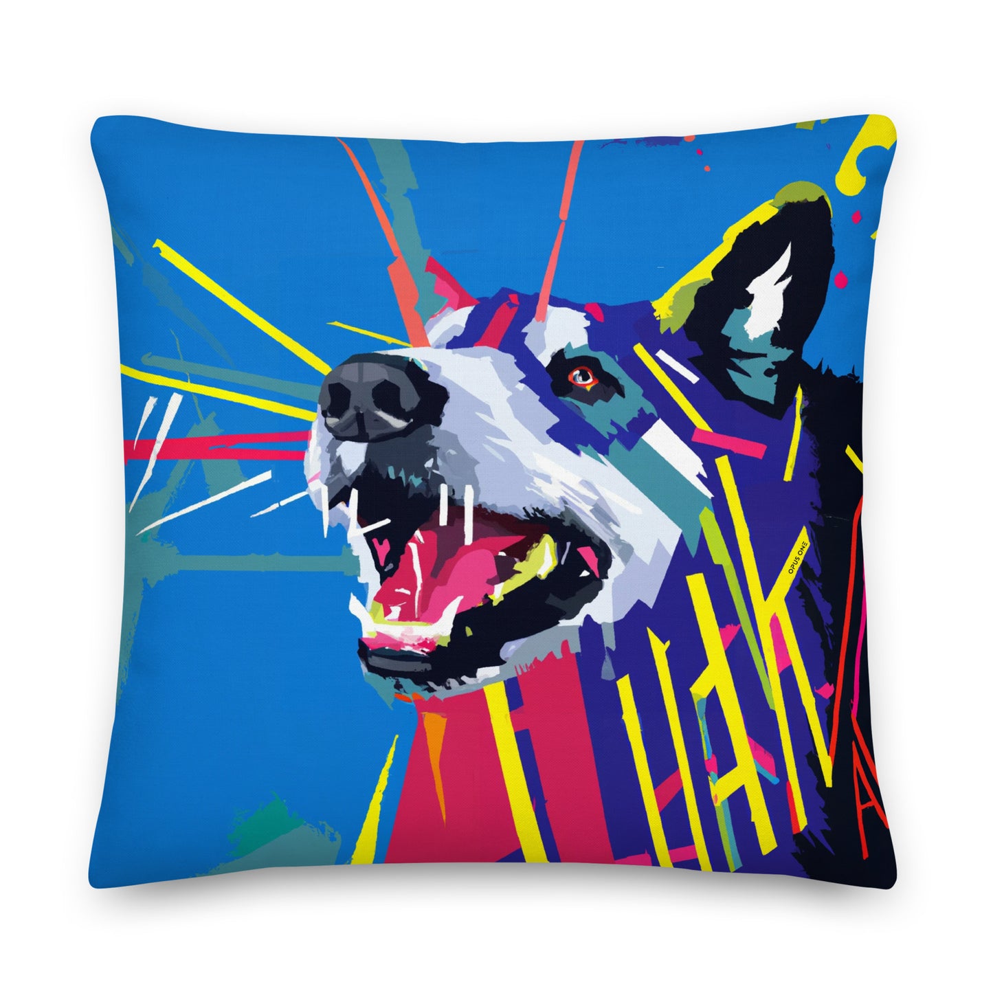 Angry Dog (v3) Premium Pillow