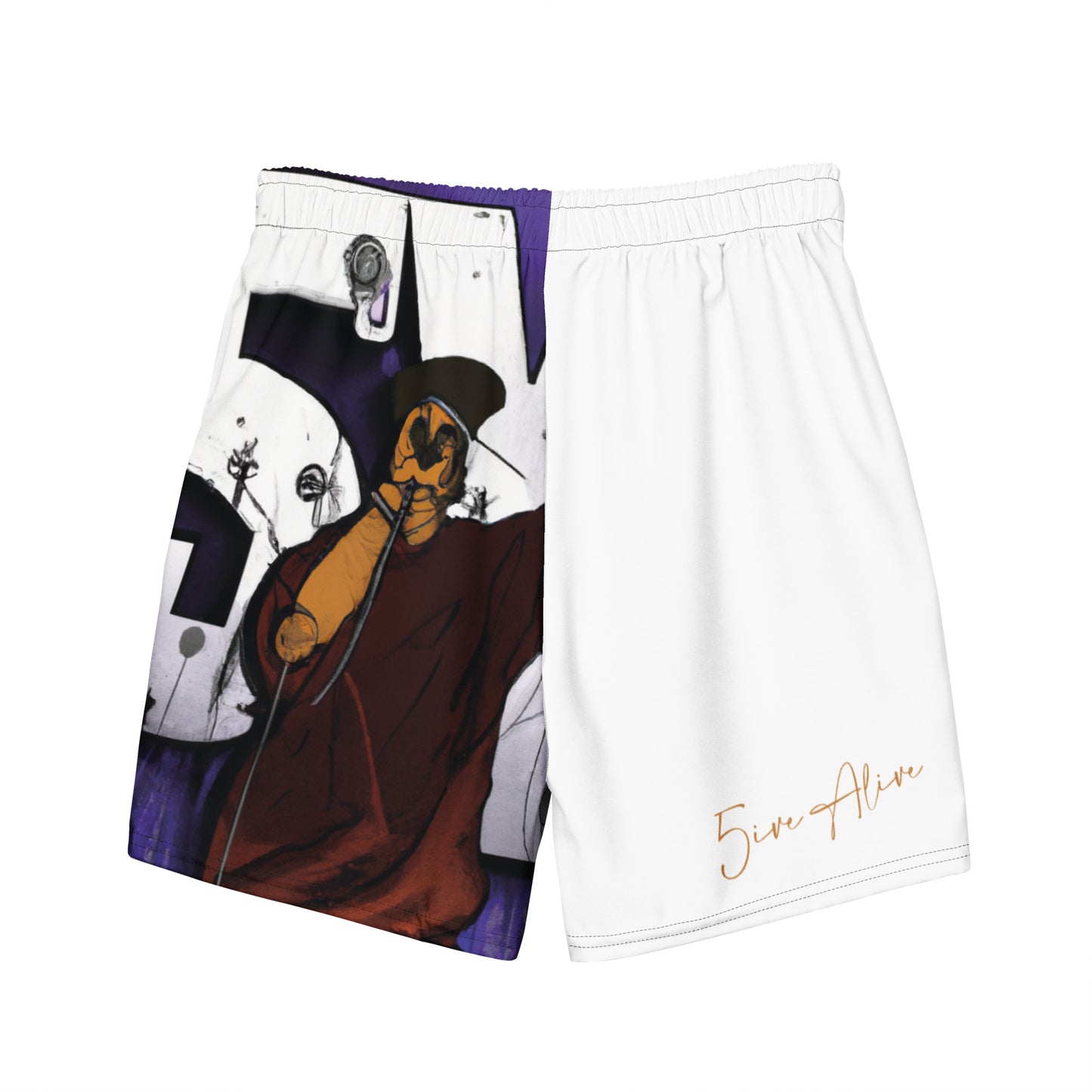 5ive Alive (v4) All-Over Print Recycled Swim Trunks