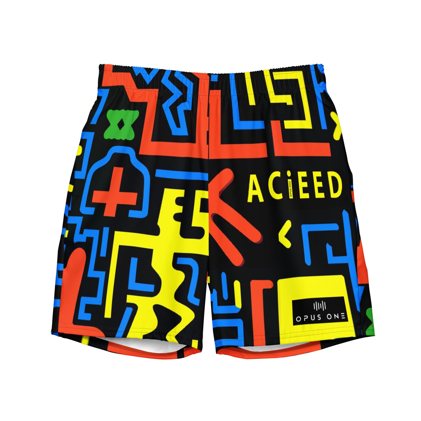 Rave Dayz (v7) Print Recycled Swim Trunks