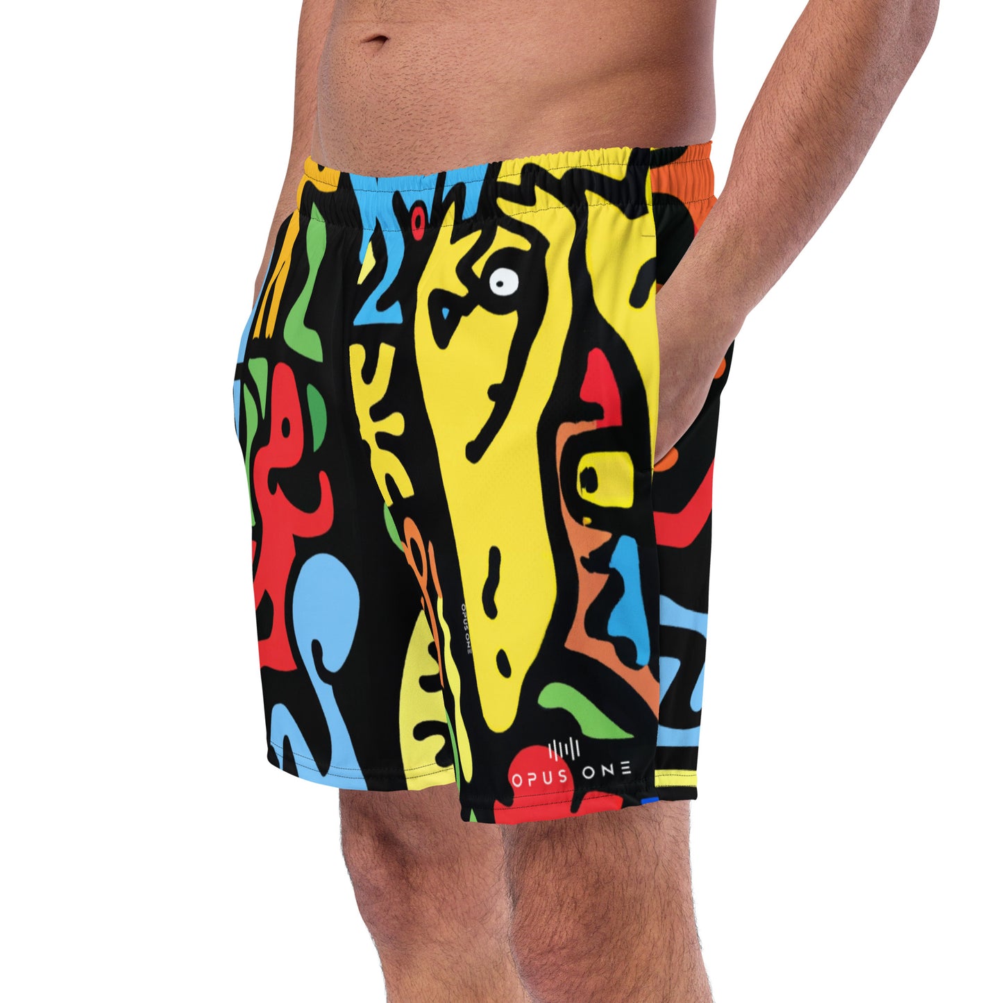 Rave Dayz (v2) Print Recycled Swim Trunks