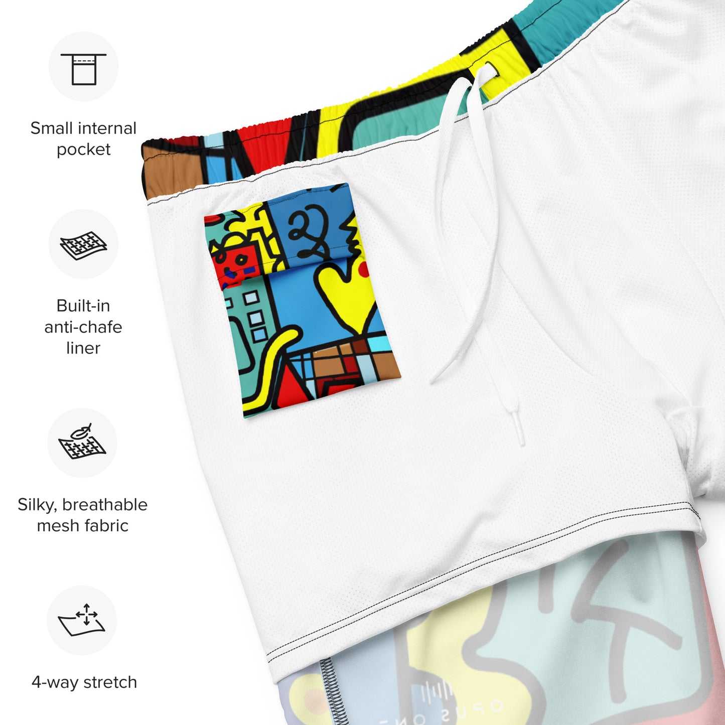 Rave Dayz (v1) Print Recycled Swim Trunks