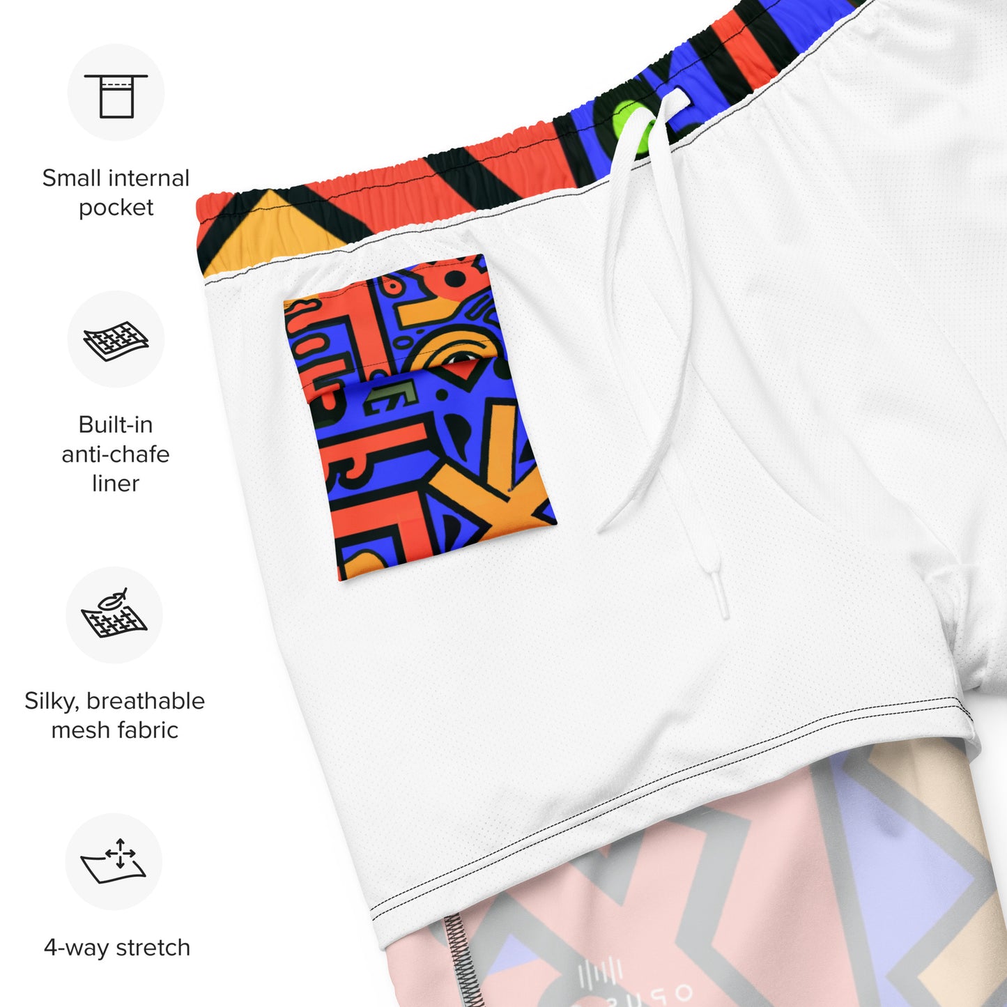 Rave Dayz (v3) Print Recycled Swim Trunks