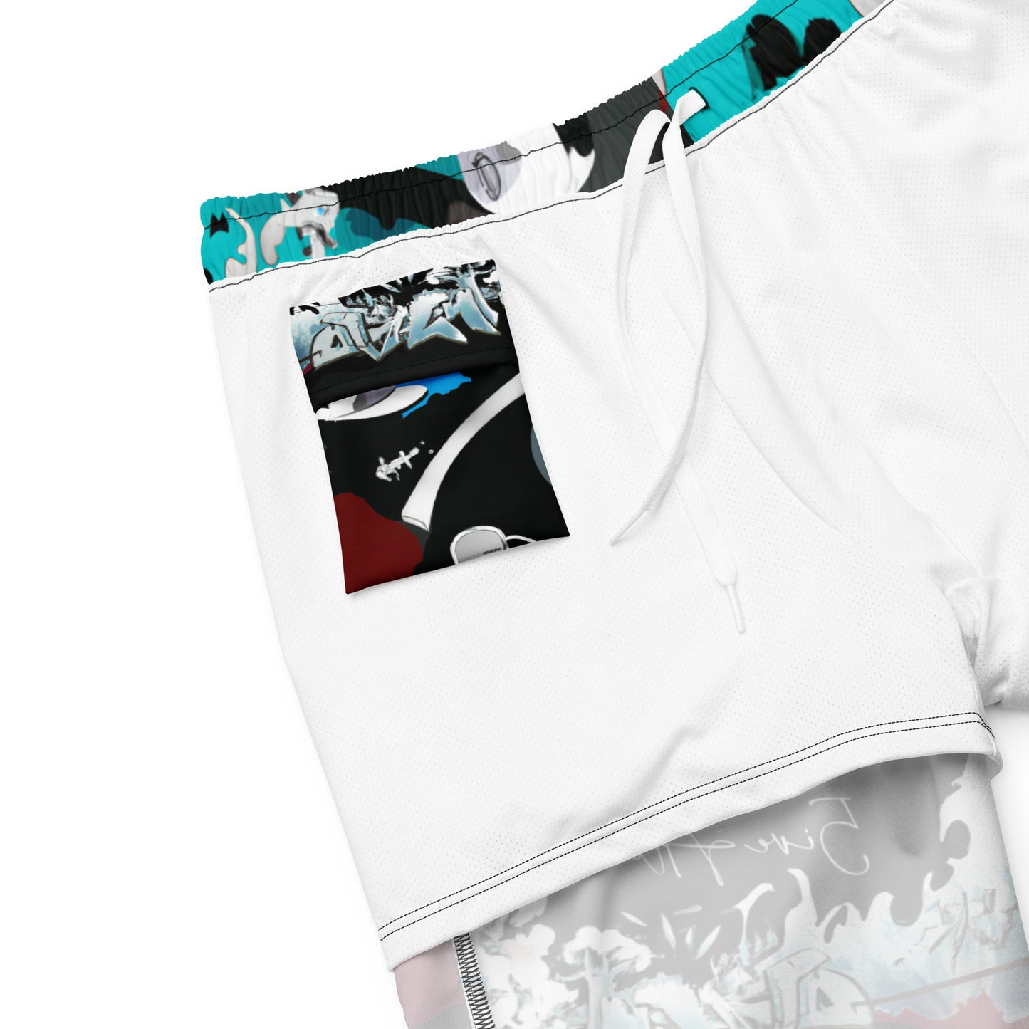 5ive Alive (Ltd Ed Jet Ski) Print Recycled Swim Trunks