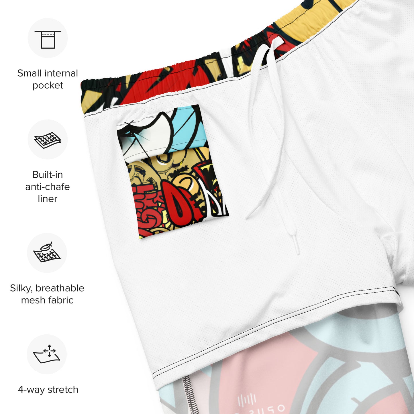 Rave Dayz (v5) Print Recycled Swim Trunks