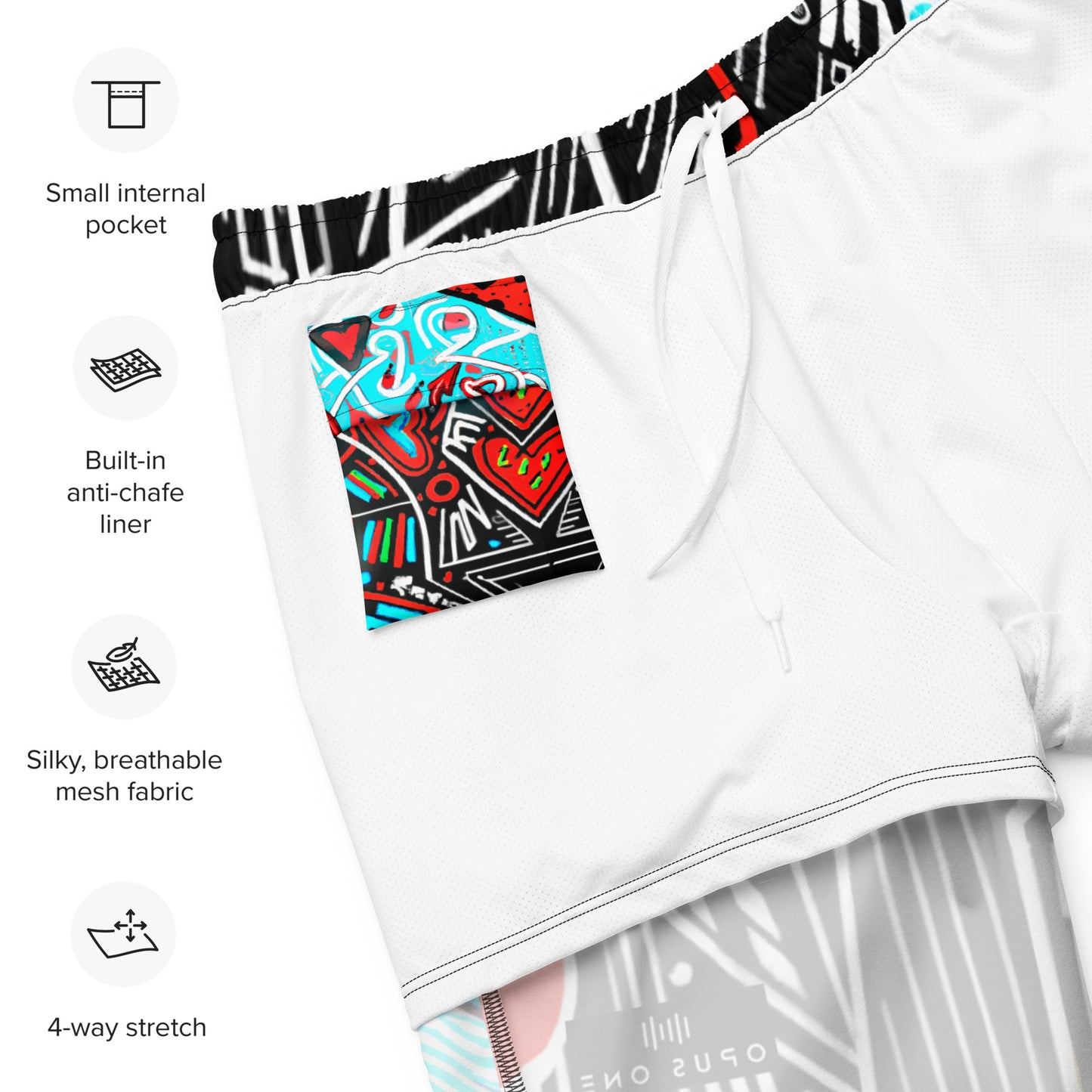 Rave Dayz (v10) Print Recycled Swim Trunks