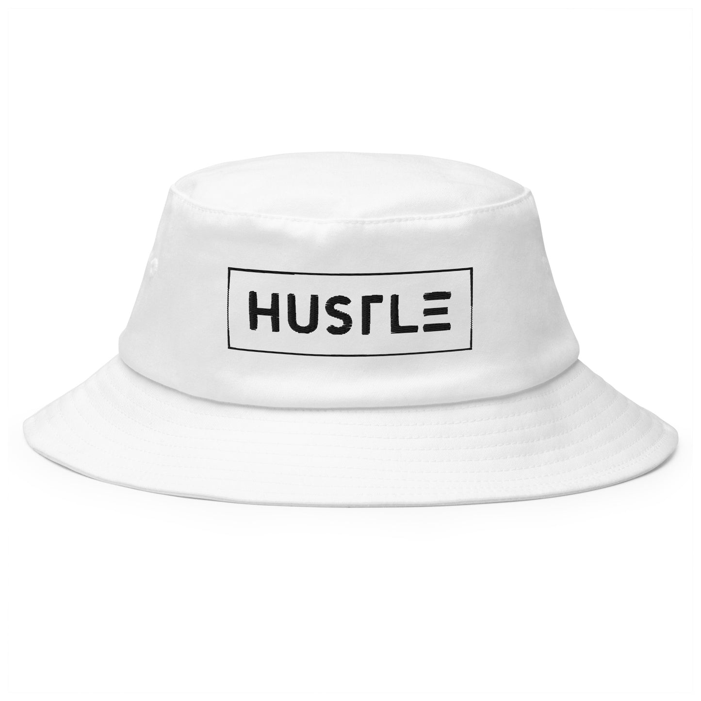 Hustle (v1 Black) Old School Bucket Hat